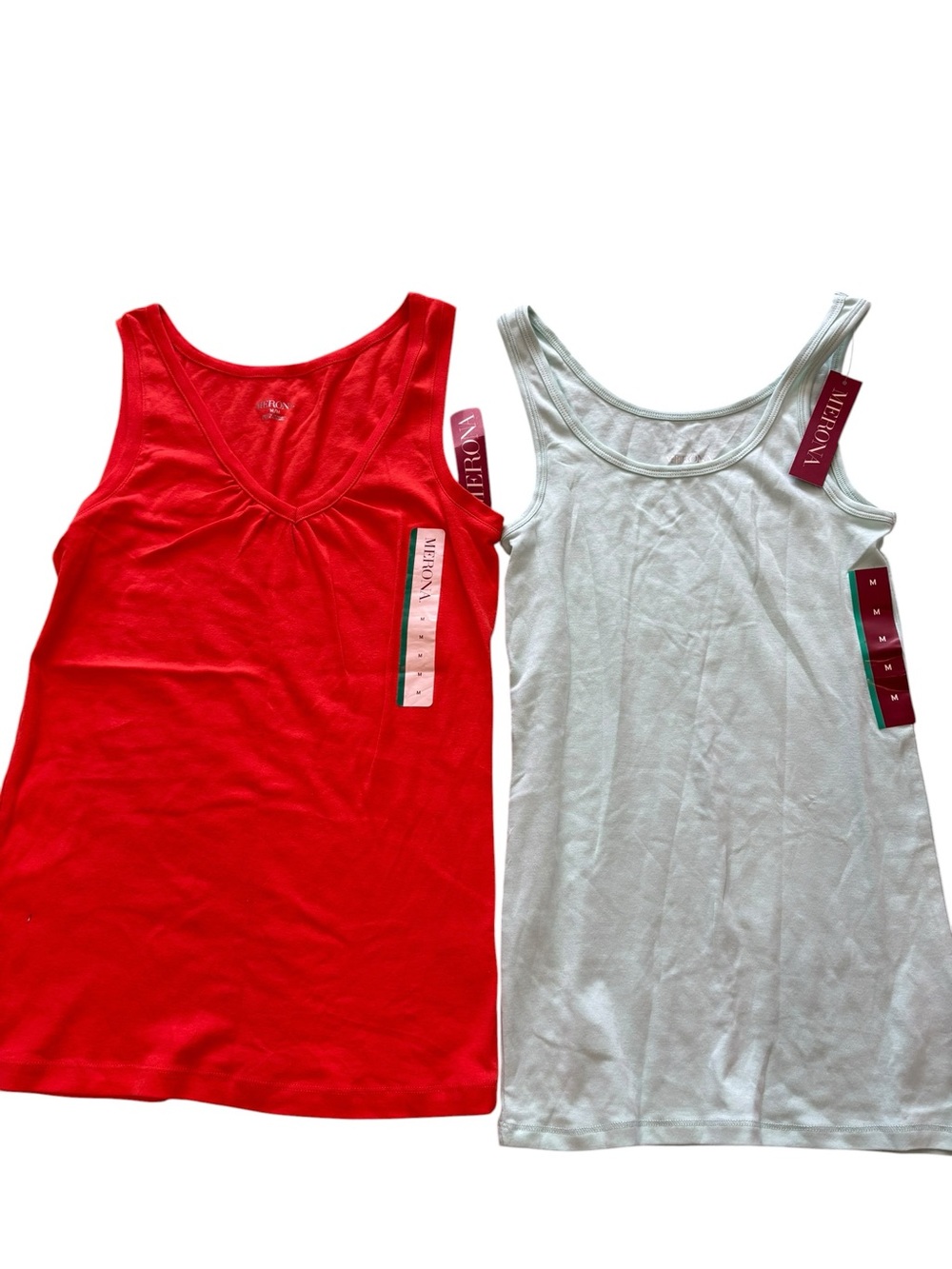 Merona Red & White Scoop Neck Tank Tops - 2-Pack - Picture 2 of 7
